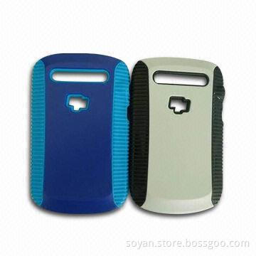 Hard Plastic Case, Suitable for Blackberry 9900, Thick Silicone Upgrade Protection